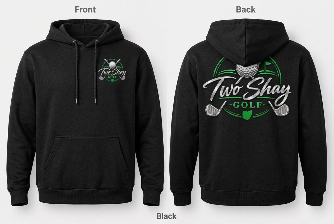 Two Shay Golf Hoodie in Black